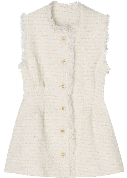 RAMI tweed dress jacket - IVORY